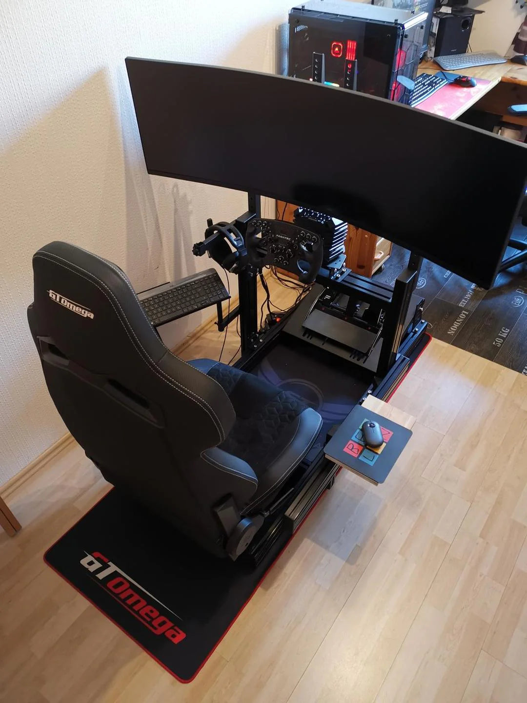 Omega Sim Racing PRIME Lite Cockpit Aluminium Profile cockpit for Sim Racing | GT Omega ...