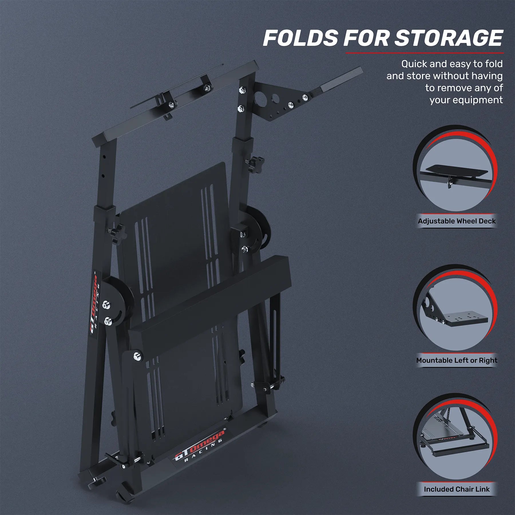 Apex Steering Wheel Stand for Sim Racing | GT Omega – GT Omega USA